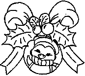 coloriage boule de noel petshop pingouin